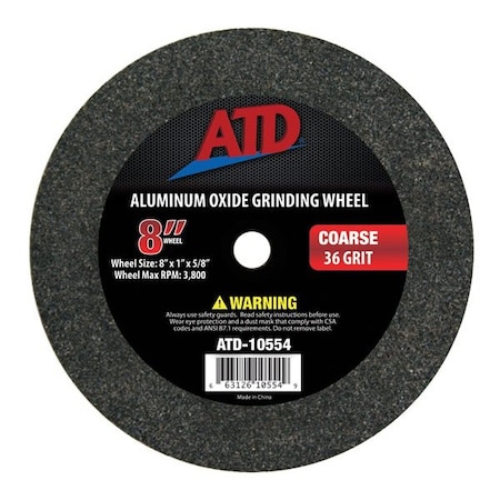 Atd Tools ATD 8-inch Coarse Grit Grinding Wheel 10554